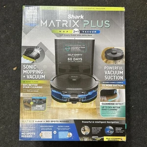 Robot aspirador y fregona Shark RV2610WA Matrix Plus 2 en 1, Wifi, negro/plateado - Imagen 1 de 10