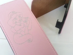 Custodia telefono flip rosa HTC ONE M9 PRINCESS JASMIN VERA PELLE aladdin - Foto 1 di 1