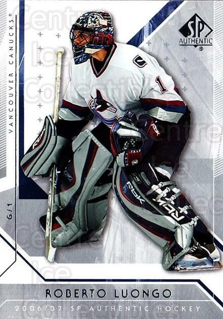 2006-07 SP Authentic #4 Roberto Luongo - Image 1 of 1