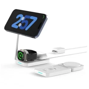 3 in 1 Wireless Charging Station, PD20W Foldable Magnetic Wireless Charger for - Zdjęcie 1 z 8