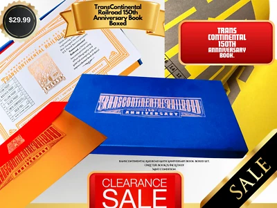 TransContinental Railroad 150th Anniversary ONLY the Book&Box. - Image 1 of 4