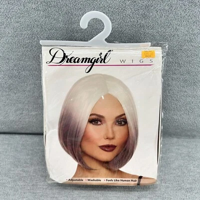 DREAMGIRL 11321 - Adult Women Mid-Length Ombre Bob White /Gray Wig  Z3 - Image 1 of 4
