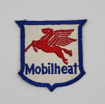 Vintage Mobil MobilHeat Pegasus Embroidered Sew-On Patch - 3" x 3" - Image 1 of 3