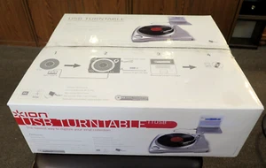 New ION Turntable USB Digitize Vinyl Collection For Both PC & Mac, Ships Next D - Picture 1 of 5