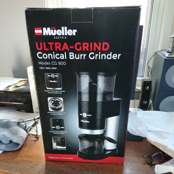Mueller Ultra-Grind Conical Burr Grinder Professional Series Tested Works Photo Related