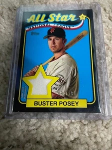 2024 Topps #89ASR-BP Buster Posey 1989 Topps Relic Black /199 - Picture 1 of 2