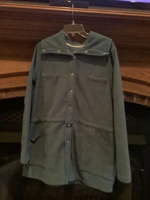 Pacer*Chaqueta Larga Mujer Snap Frontal 4 Bolsillos*Azul*Talla L Foto 1 de 4