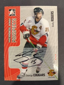 2005-06 ITG Heroes and Prospects Auto Andy Rogers #A-ARG Auto - Picture 1 of 2