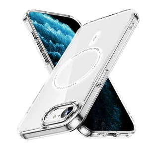 Magnetic Clear Case for iPhone 16e Shockproof TPU+PC Hybrid Mag Safe Back Cover - Bild 1 von 17