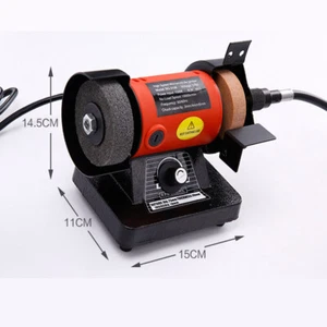 Jewelry Polisher Variable Speed Bench Grinder Buffing Machine Watch Gem Portable - Picture 1 of 12