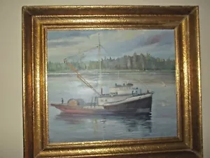 PESCAVE EUROPEO AGLI SKERRIES SVEDESI...... .OLIO A BORDO E FIRMATO - Foto 1 di 6