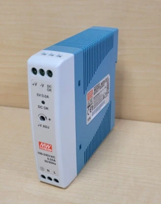 AC/DC CONVERTER, 5V, 15A, MEANWELL MDR-20-5 - Image 1 of 2