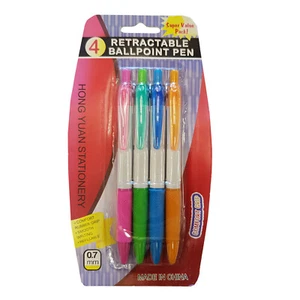 4 packs (16 pens total) BALL POINT PENS writing office school drawing stationery - Picture 1 of 1