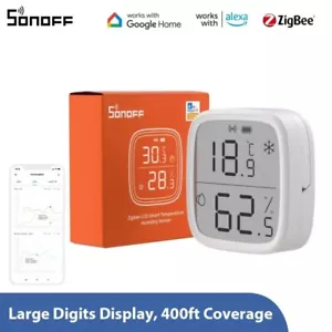 SONOFF SNZB-02D 2.5" Zigbee LCD Smart Temperature Humidity Sensor Smart Scene - Picture 1 of 6