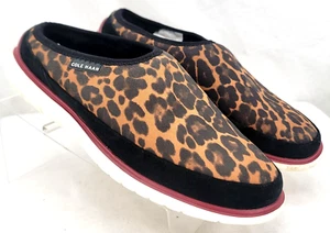 NEW Cole Haan ZeroGrand W22841 Dweller Leopard Mule Slipper Shoes Women's US 10B - Picture 1 of 9