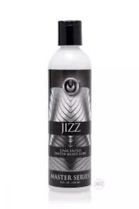 JIZZ CUM UNSCENTED WATER-BASED BODY GLIDE LUBE NON-STAINING FORMULA 8 OZ - Picture 1 of 2