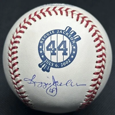 Reggie Jackson Signed Number Retirement Baseball New York Yankees HOF #44 - Image 1 of 2