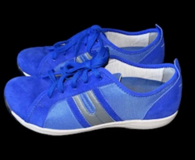 Zapatillas Dansko Moda Para Mujer 38 Azul Cobalto Heidi Gamuza Con Cordones 4505710505 Foto 1 de 4