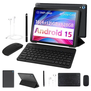 10.1 inch Android 15 Tablets HD Touchscreen Octa-Core 24GB +128GB Dual Camera - Picture 1 of 13
