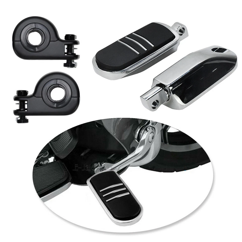 Barras de motor de carretera de 1,25" estriberas para Harley Electra Street Glide Road King Foto 1 de 4