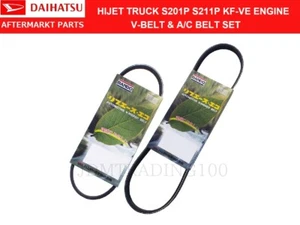 DAIHATSU HIJET S201P S211P FAN BELT & AIR CONDITIONER BELT SET KF-VE ENGINE - Picture 1 of 3