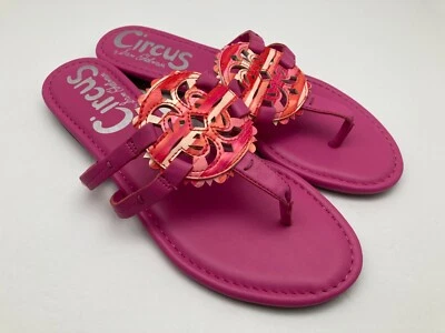 Sandalia Tanga CIRCUS by Sam Edelman Cherri Talla 8.5 Chanclas Rosa Foto 1 de 4