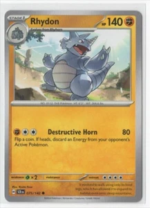 Pokemon Stellar Crown 075/142 Rhydon - Picture 1 of 1