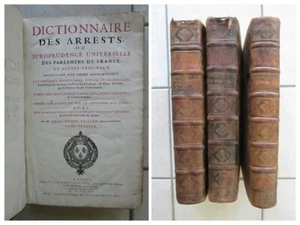 BRILLON : DICTIONNAIRE DES ARRESTS, 1711. 3 volumes in folio. - Picture 1 of 21