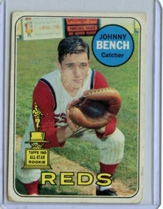 1969 Topps Johnny Bench Cincinnati Reds #95 ⭐️👀⭐️ VG - Bild 1 von 2