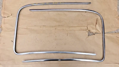 1947 1953 Chevy Truck Outside WINDSHIELD STAINLESS TRIM MOLDINGS Original GM pr - Image 1 of 4