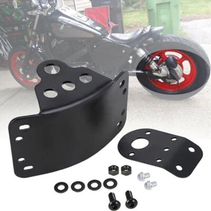 Motorcycle Side Mount Curved License Plate Bracket For Harley 20mm(3/4") Axles - Picture 1 of 11
