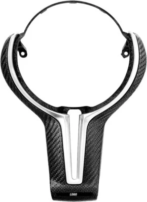 Real Dry Carbon Fiber Steering Wheel For BMW M2 M3 M4 M5 F87 F80 F82 Trim Cover Foto 1 de 4