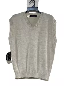 Grandpa V-Neck Sweater Vest Mens XL – Beige Protégé Golf Dad Style - Picture 1 of 5