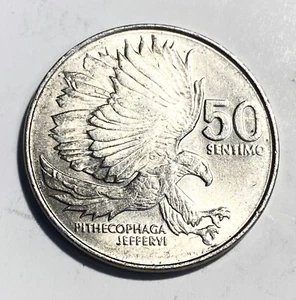 Circulated 1986 Philippines 50 Sentimos, Foreign Coin - Free Shipping ! - Picture 1 of 3