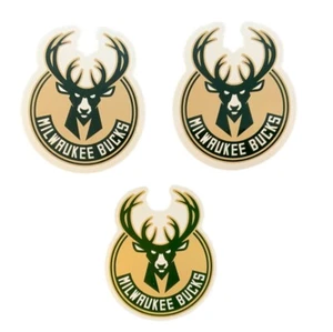 3 Stück Milwaukee Bucks Basketball NBA Aufkleber 2,5" Team Logo KOSTENLOSER VERSAND 🚚 - Bild 1 von 2