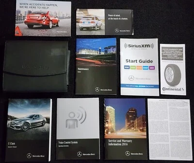 Mercedes-Benz W205 C300 C450 AMG C63 2016 fabricante de equipos originales manual del propietario con suplementos y estuche Foto 1 de 4