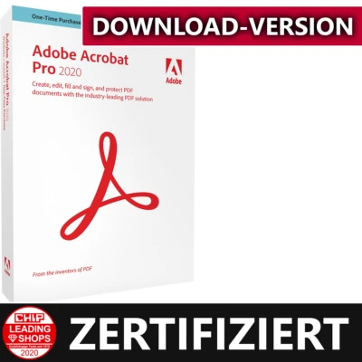 Adobe Acrobat Pro 2020 ✔ | für Windows /Mac ✔ | Sofortiger E-Mail Versand ✔      - Bild 1 von 4