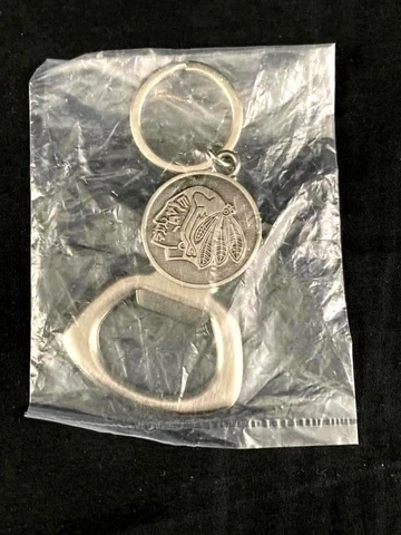 Portland Winterhawks Hockey Pewter Key Chain Bottle Opener Sealed New Cover