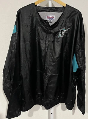 Chaqueta cortavientos vintage de los Florida Marlins XXL chaqueta de iniciación de los Miami Marlins Foto 1 de 4