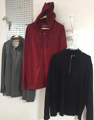 Men's XXL John Bartlett Burgundy Hoodie - Image 1 of 4