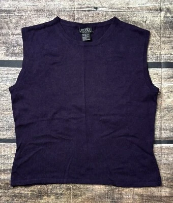 Chaleco Suéter Bcbg Maxazria Para Mujer Pequeño Seda Cachemira Pullover Púrpura Mangas Foto 1 de 4