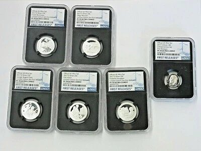 6 coins -2017 S SILVER Limited Edition - First Release Mint Set PF70 Ultra Cameo - Image 1 of 4