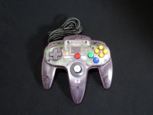 Tested NINTENDO 64 Wired Stick Controller Pad Clear Purple shipping from Japan 1 - Picture 1 of 7