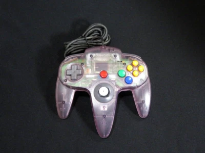 Tested NINTENDO 64 Wired Stick Controller Pad Clear Purple shipping from Japan 1 - Image 1 of 4