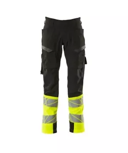 Pantalón de trabajo elástico Mascot Accelerate *talla 44,5 cintura x 35 pierna* MEDIDO NUEVO - Imagen 1 de 7
