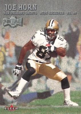 2000 Metal Football Card #198 Joe Horn New Orleans Saints - Image 1 of 2