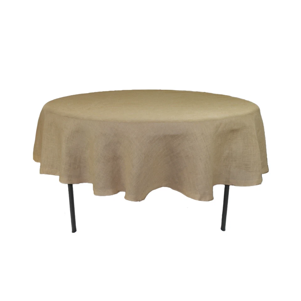 90 inch Round Burlap Tablecloth  - Image 1 of 1