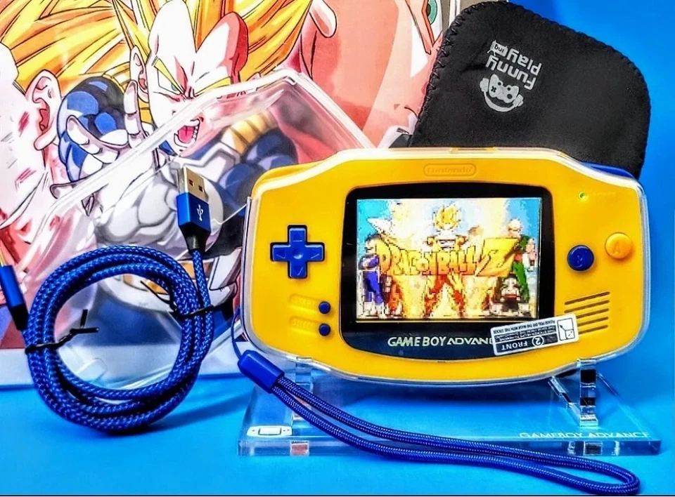 Gameboy Advance Custom GBA Nintendo IPSV2 6 Upgrade DBZ Edition Bundle Set - Image 1 of 4