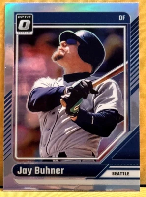 2024 Panini Donruss Baseball Jay Buhner Silver Prizm Seattle Mariners #34 - Imagem 1 de 2
