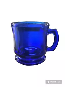 Rosso Glass Heavy Cobolt Blue Coffee Tea Mug Cup 7 Oz. Contemporary - Picture 1 of 10
